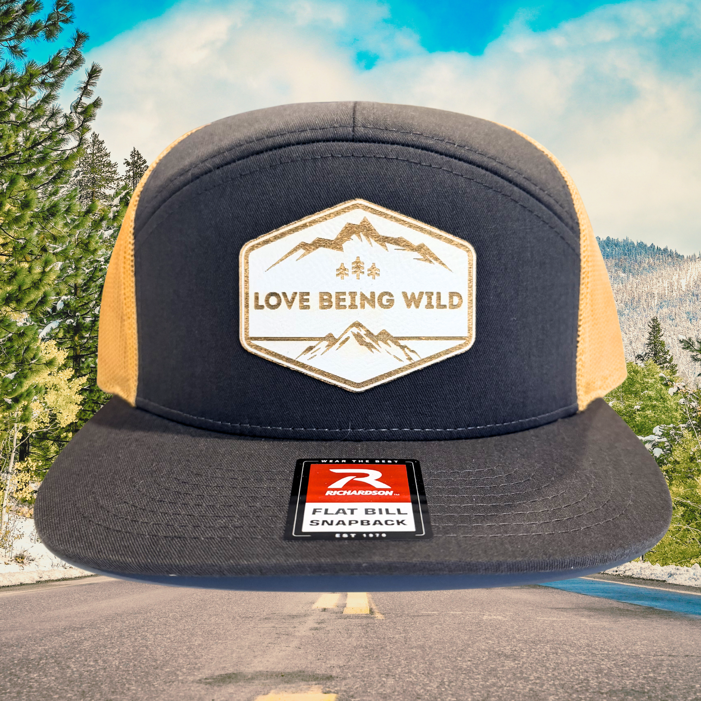 Mountain Badge Flatbill Snapback | Made in Tahoe Collection