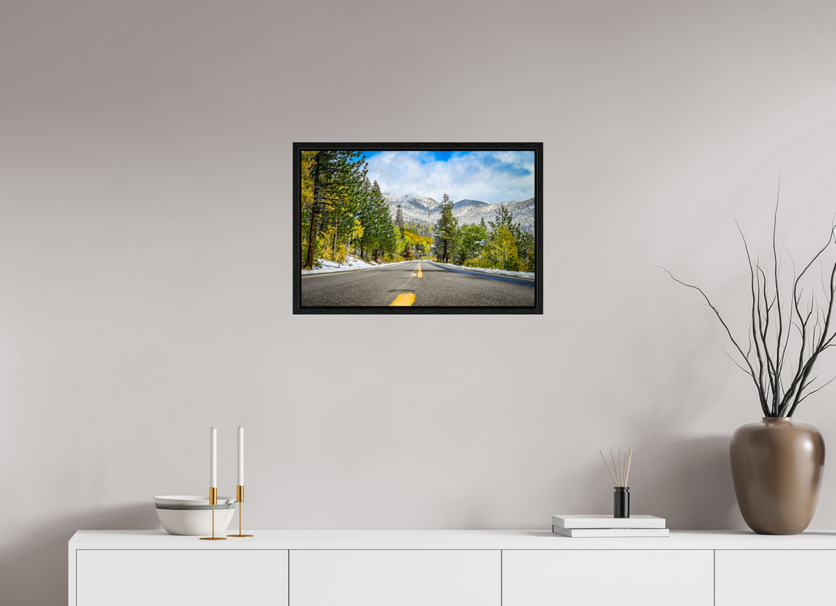 24 x 16″, Floater Frame Where Autumn Meets Winter