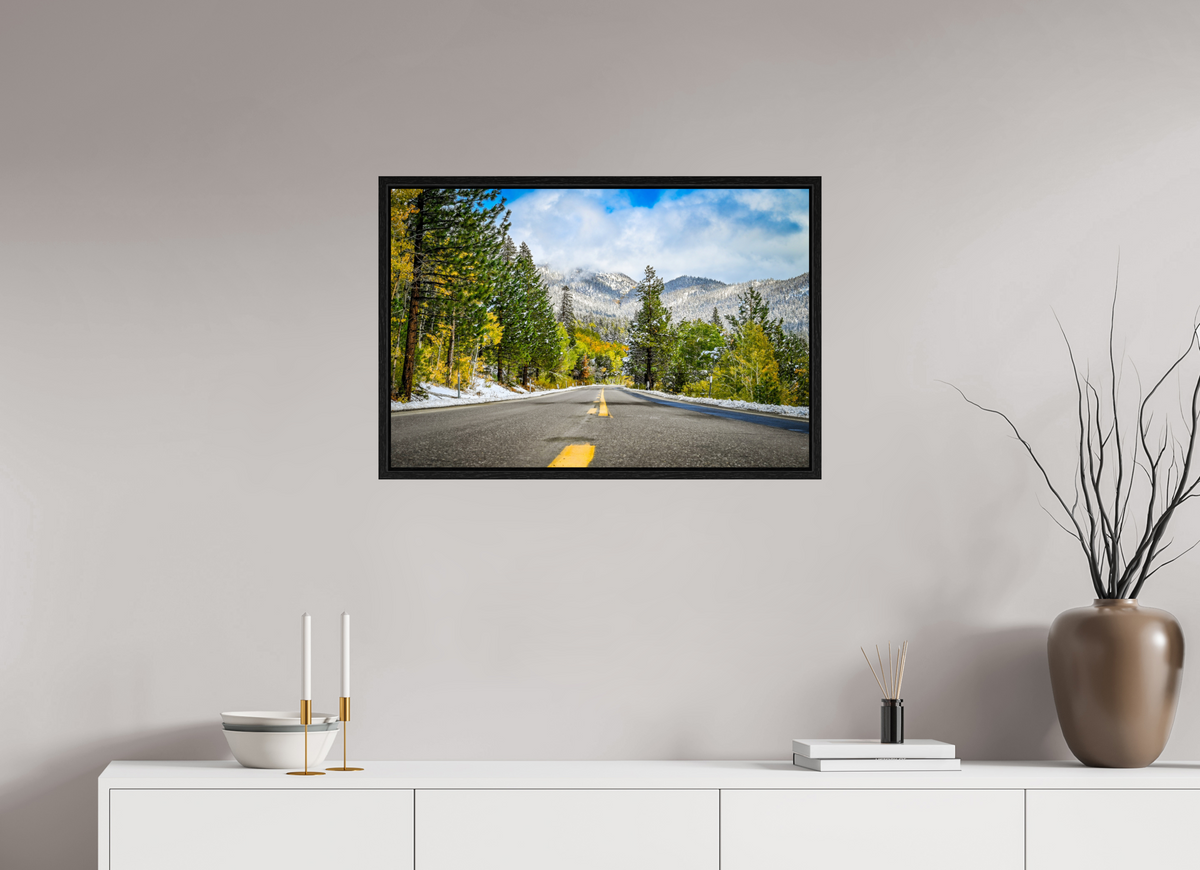 30 x 20″, Floater Frame Where Autumn Meets Winter