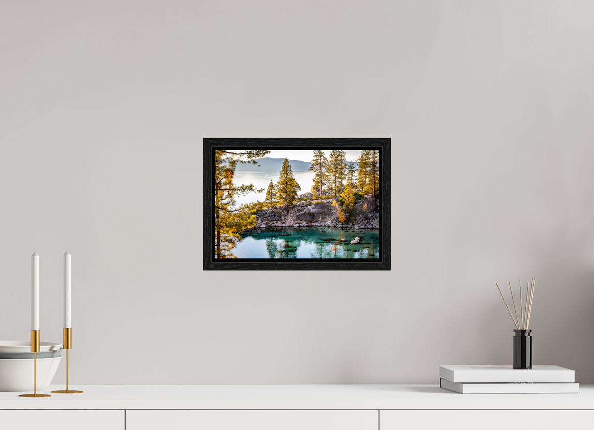 12 x 8″, Floater Frame Tahoe Stillness