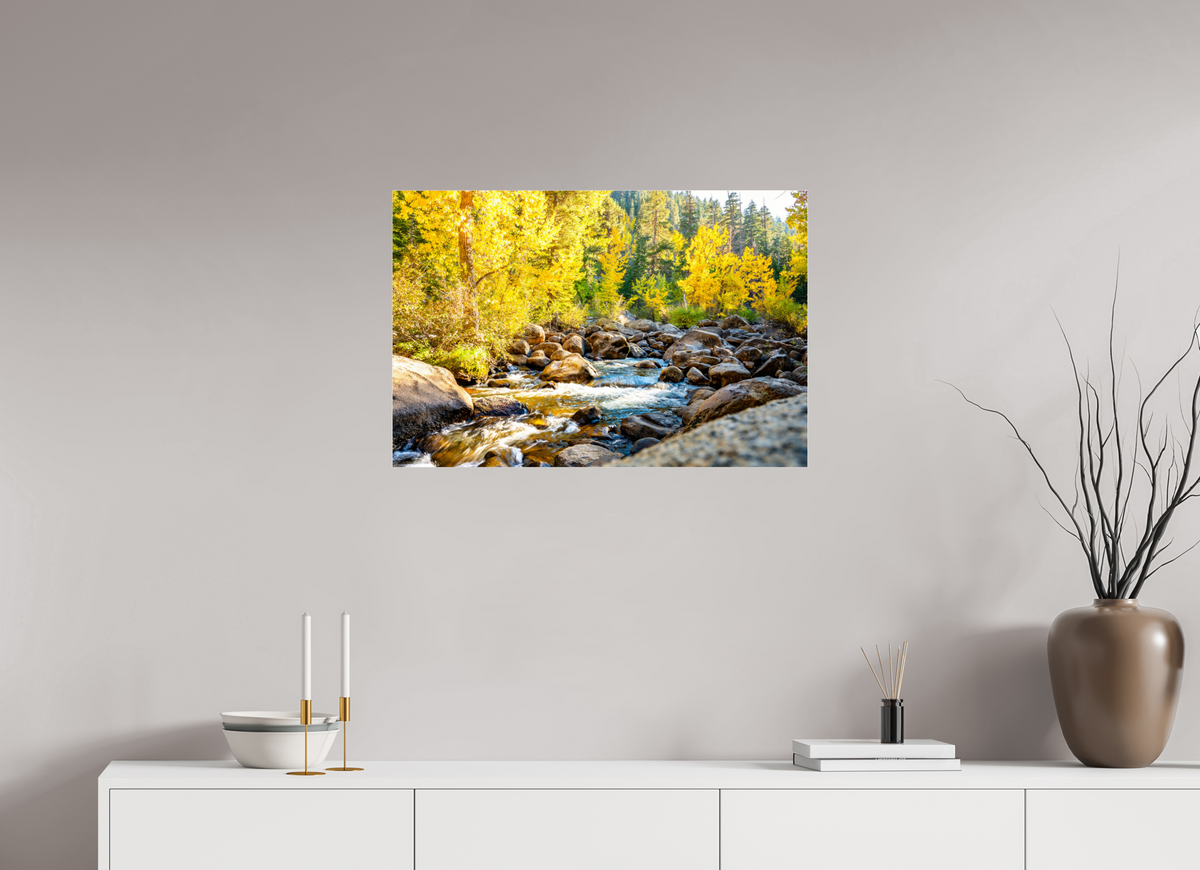 30 x 20″, Photo Print Under Acrylic Glass Golden Current