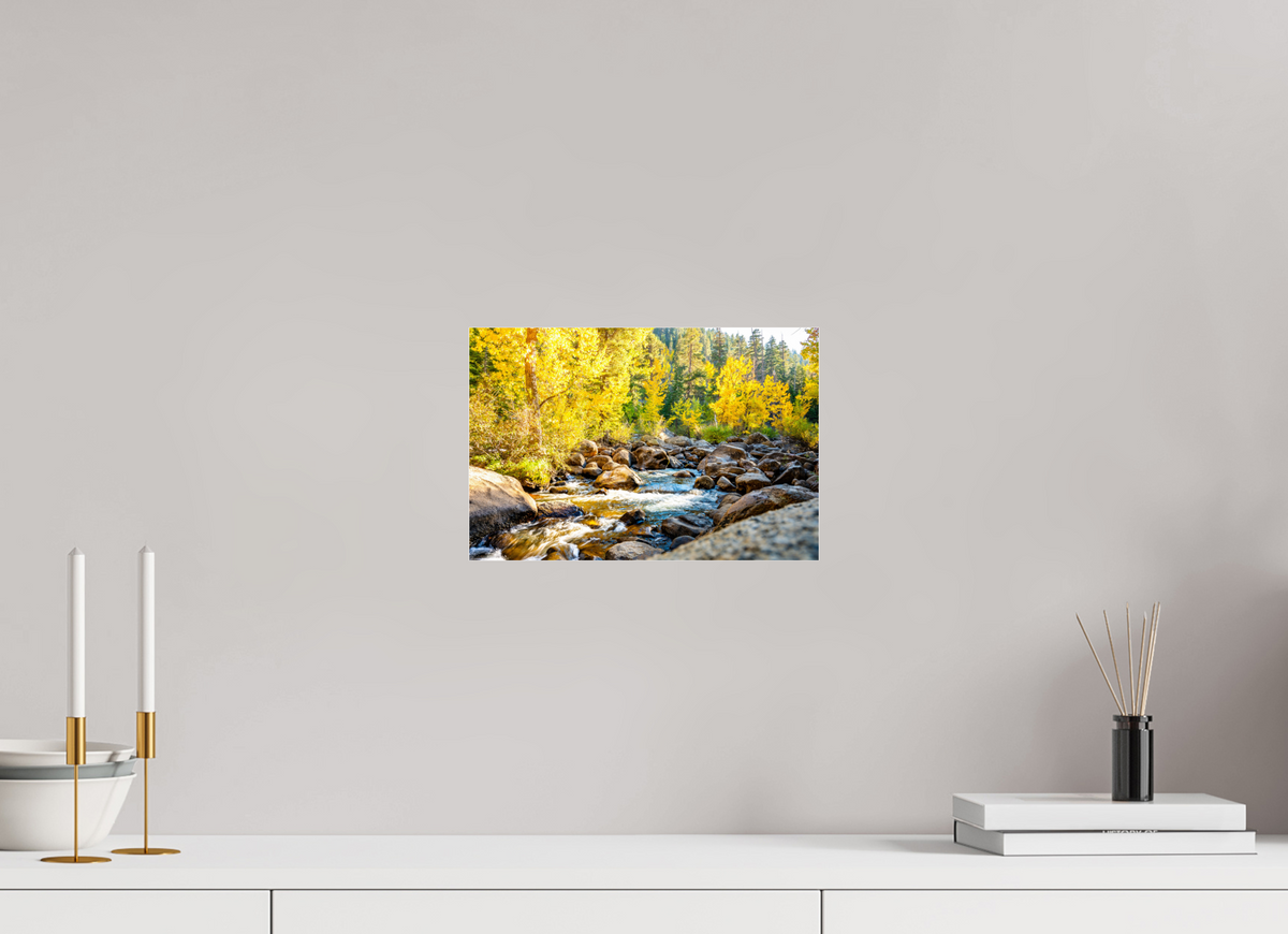 12 x 8″, Photo Print Under Acrylic Glass Golden Current