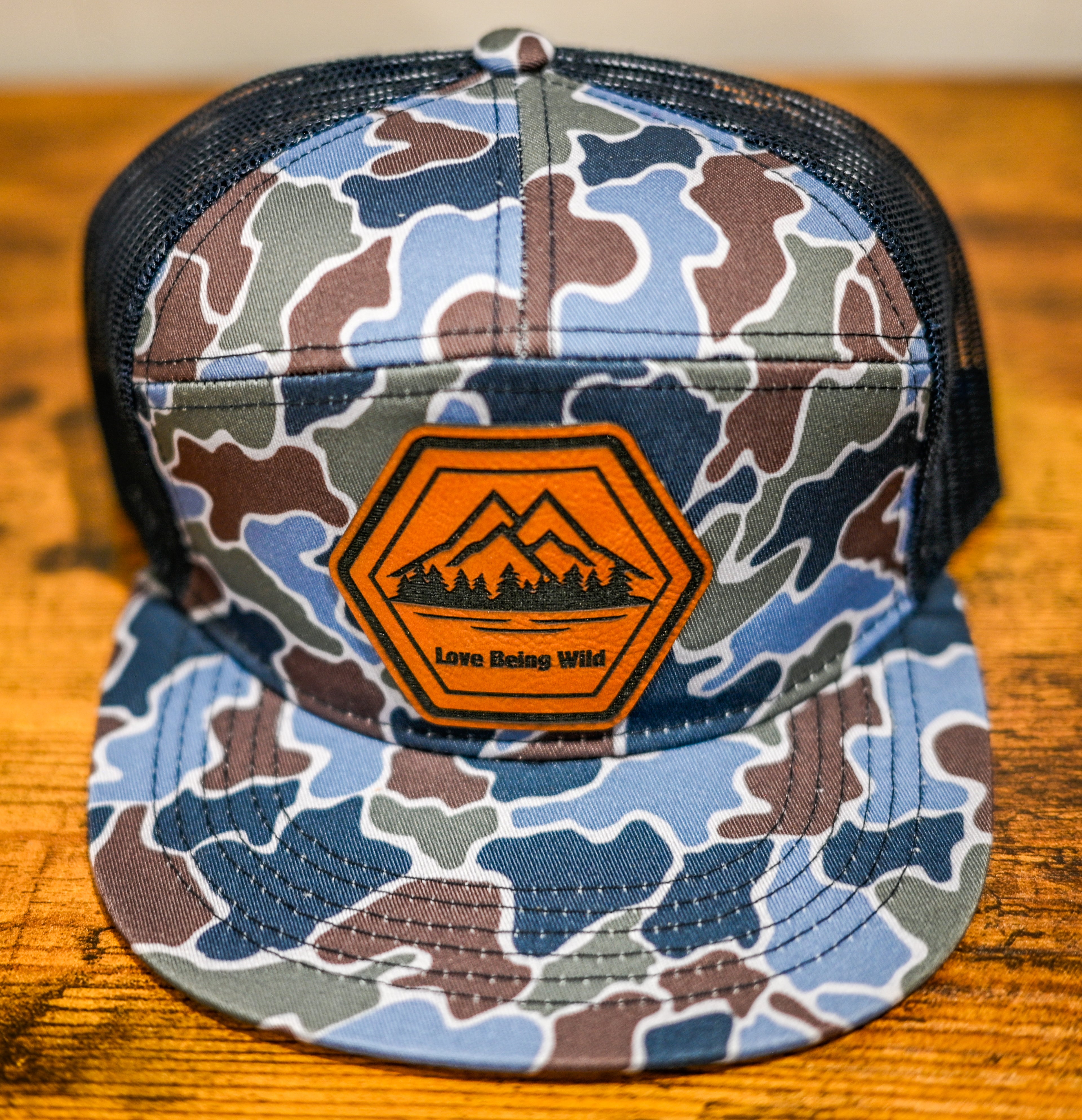 Blue Camo Nature Hat