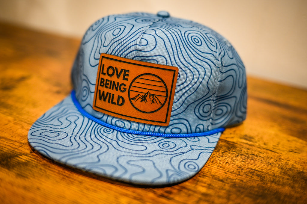 Blue Topography Love Being Wild Hat
