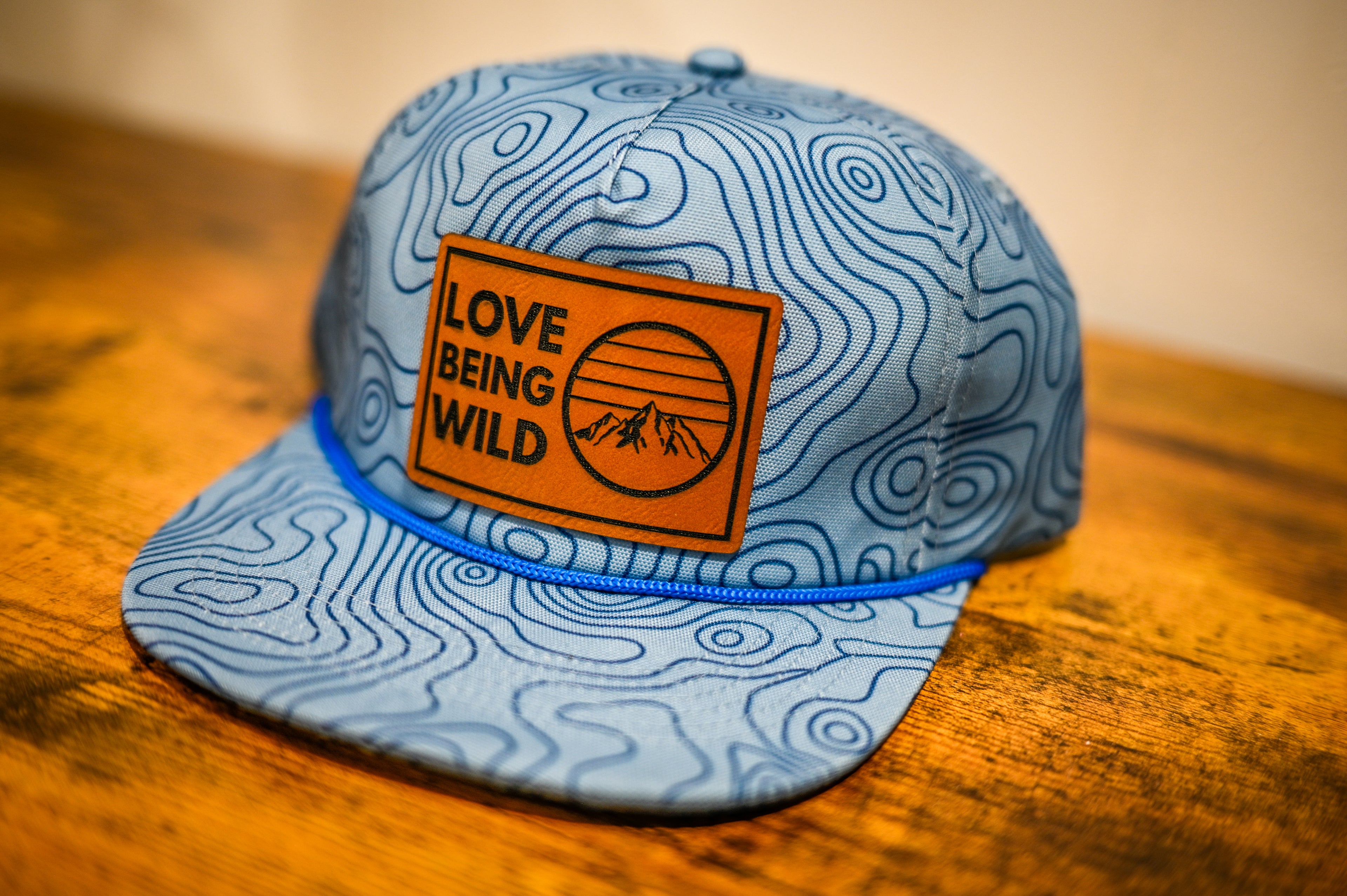 Blue Topography Love Being Wild Hat