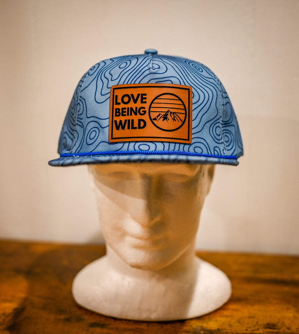 Blue Topography Love Being Wild Hat