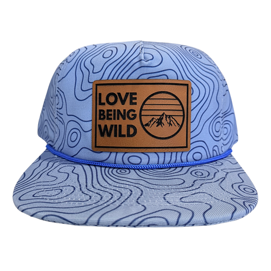 Blue Topography Adventure Hat | Made in Tahoe Collection