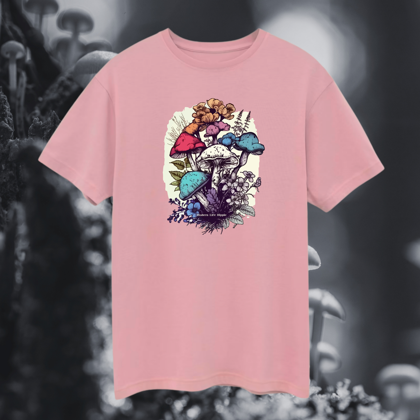 Boho Dreamscape Shrooms T-shirt | Made in Tahoe Collection