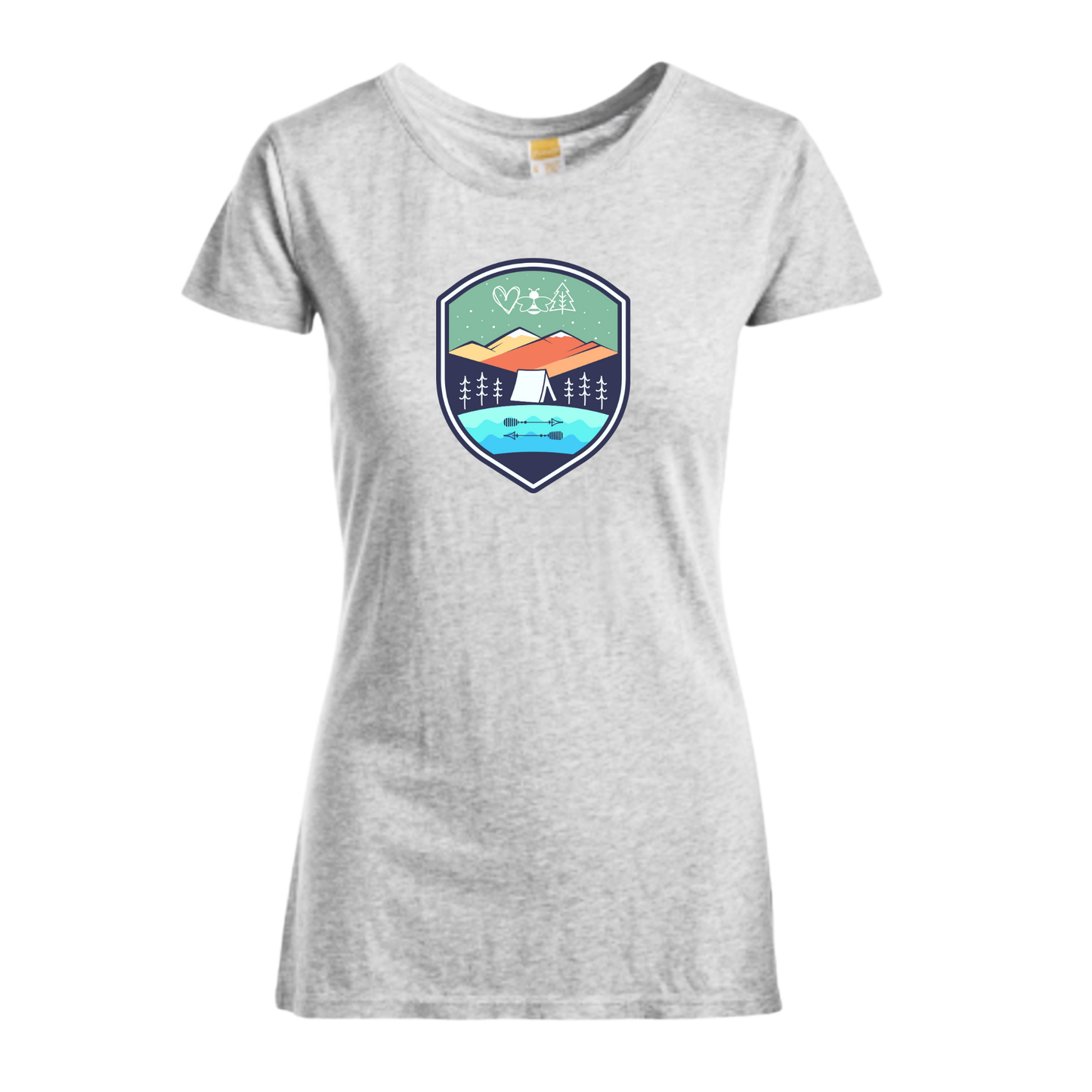 Camp Badge Women’s Shirt | Made in Tahoe Collection