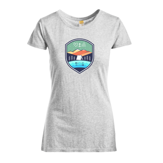Camp Badge Women’s Shirt | Made in Tahoe Collection