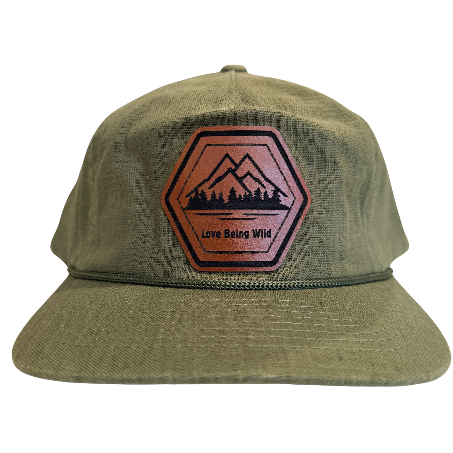Hemp Field Mountain Leather Patch Hat | Made in Tahoe Collection