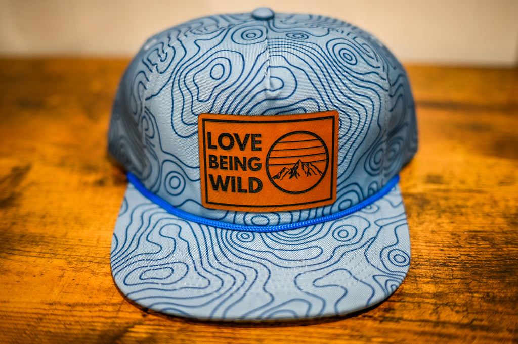 Blue Topography Love Being Wild Hat