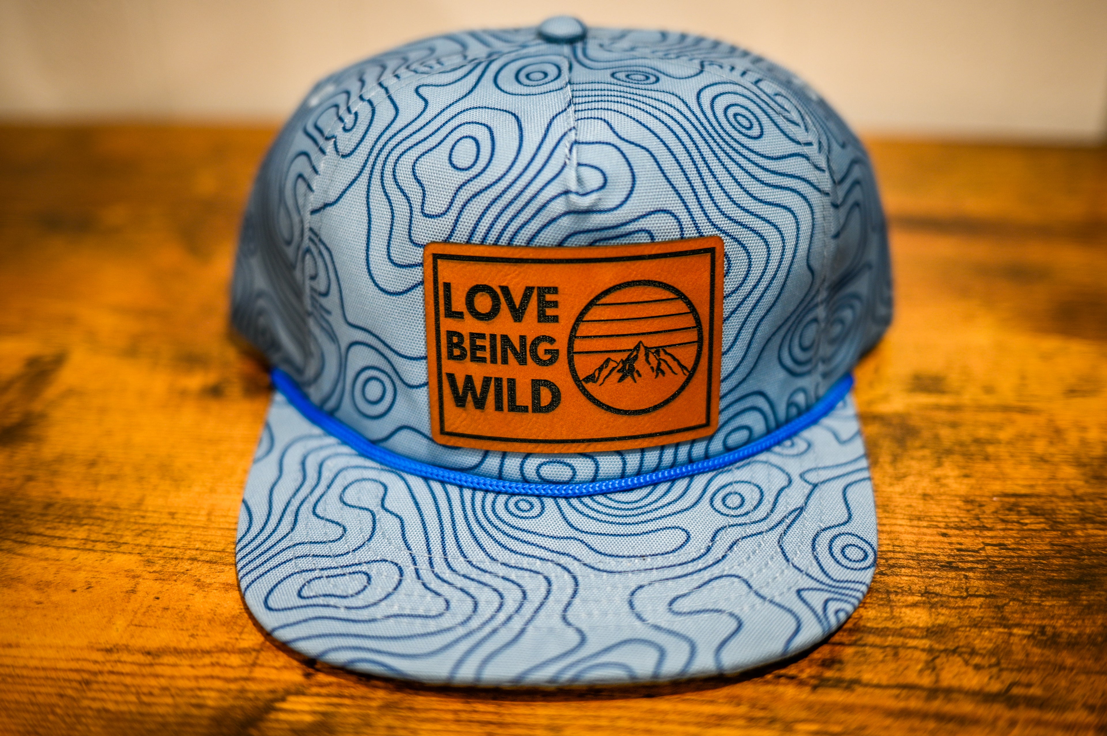 Blue Topography Love Being Wild Hat