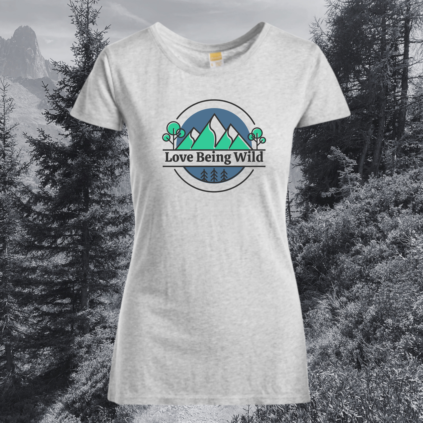 Love Being Wild Mountain Logo Women’s Shirt | Made in Tahoe Collection