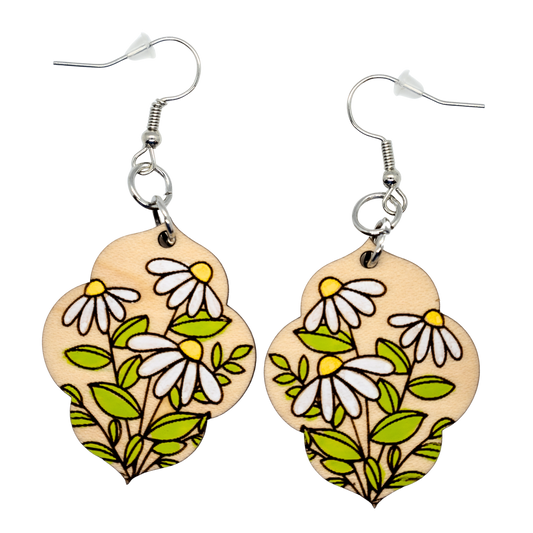 Mountain Meadow Daisies Earrings| Made in Tahoe Collection