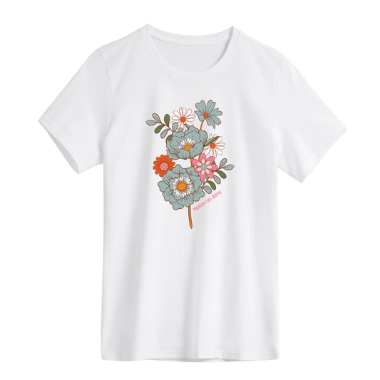 Sunny Bloom Bouquet Women's Shirt | Made in Tahoe Collection