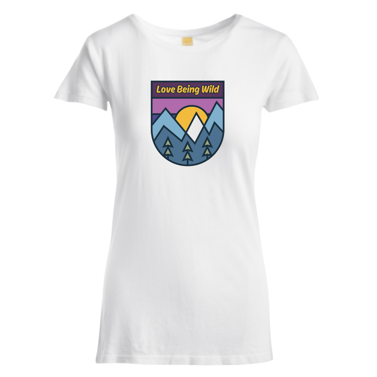 Sunrise Peaks Badge Women’s Shirt | Made in Tahoe Collection