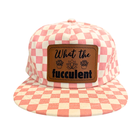 What the Fucculent Checkerboard Hat | Made in Tahoe Collection