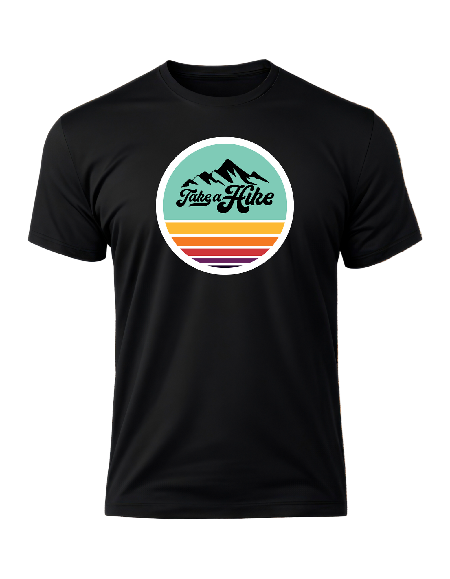 Black t-shirt with 'Take a Hike' graphic 