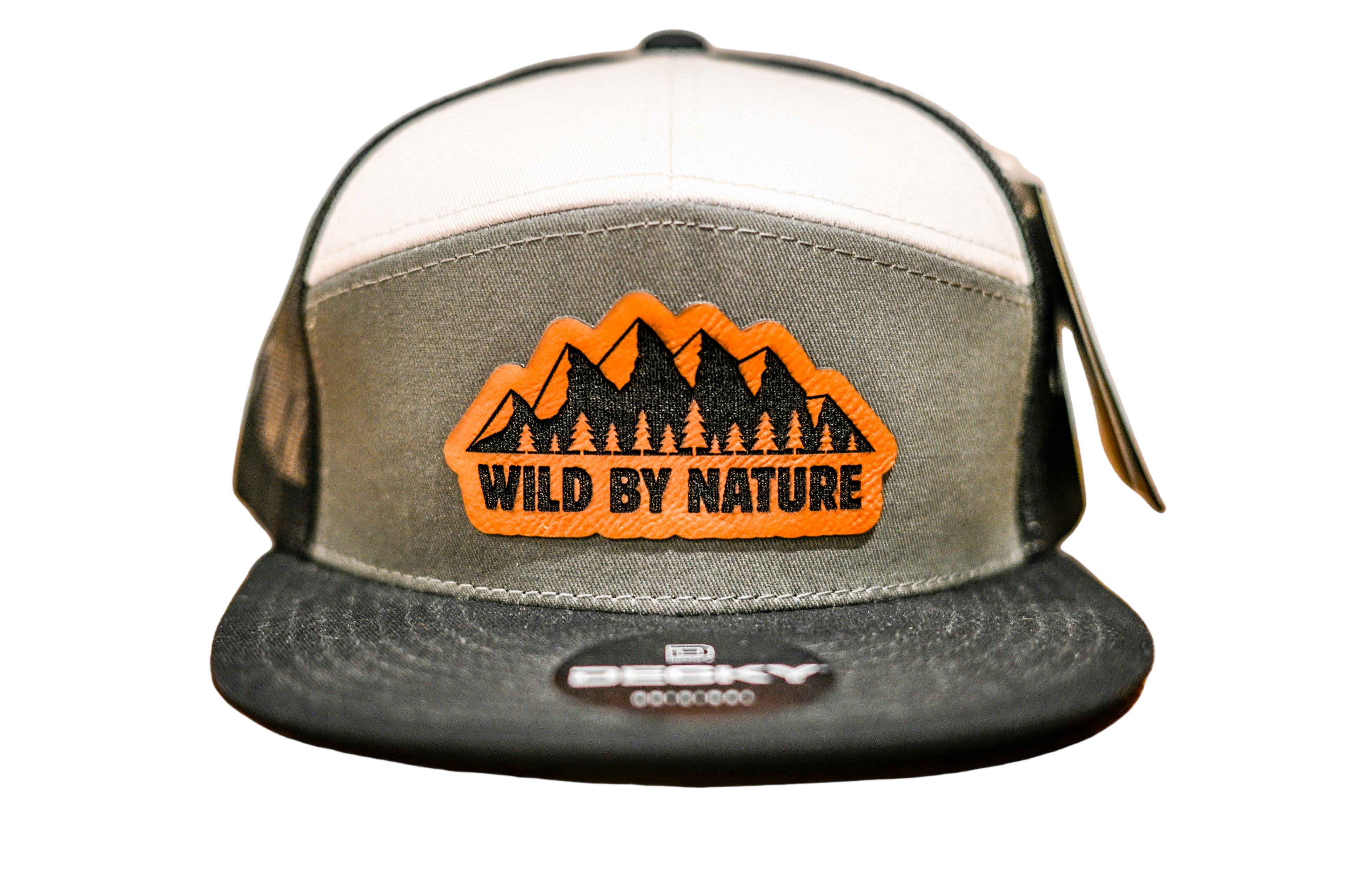 Trucker hat with 'Wild by Nature' logo 